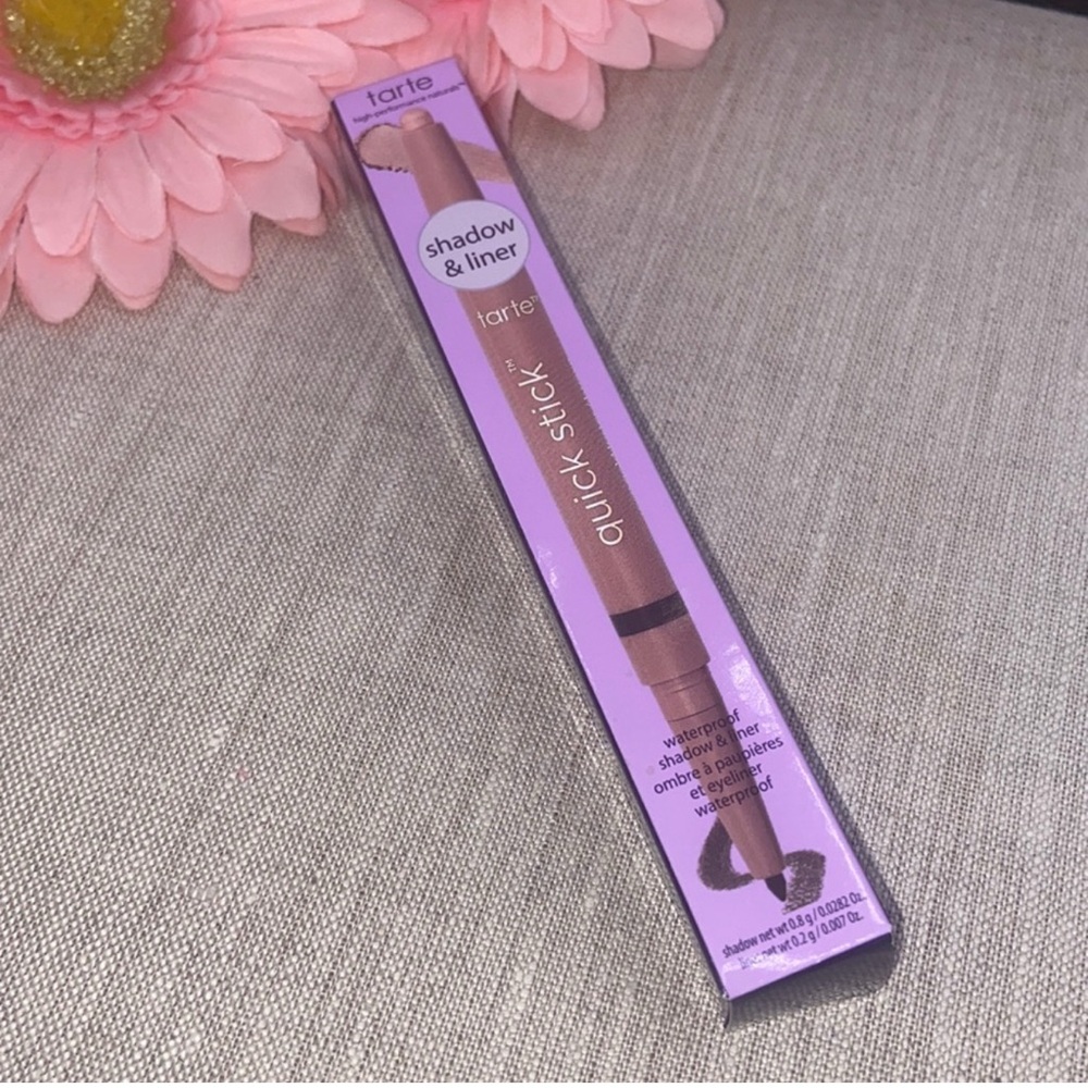 tarte Quick Stick Waterproof Shadow & Liner ~ Rose Gold Luster/Brown